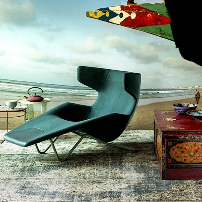 Take a Line For A Walk Chaise Lounge