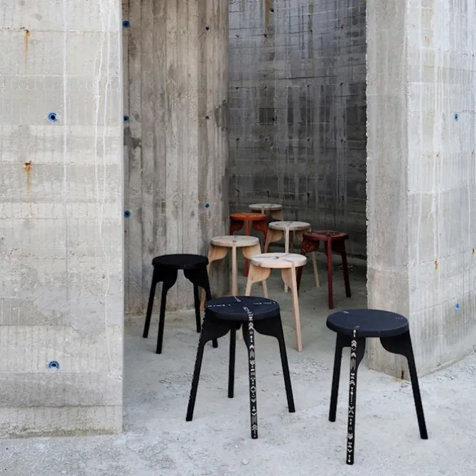 Tattoo Stool Plain 4