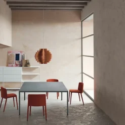 Tense Material Table Carbonized Wood