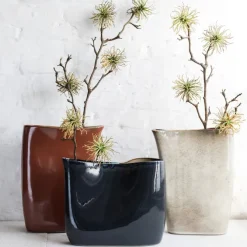 Terres De Reves Vase High Misty Grey Rusty