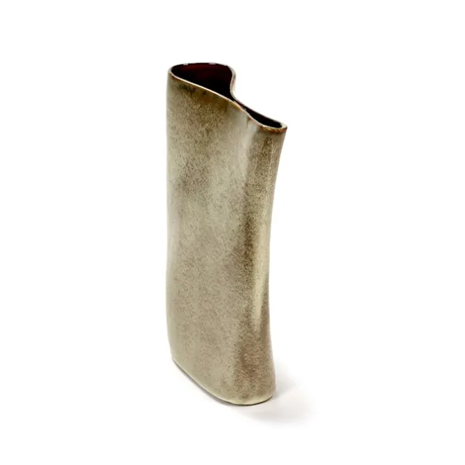 Terres De Reves Vase High Misty Grey Rusty