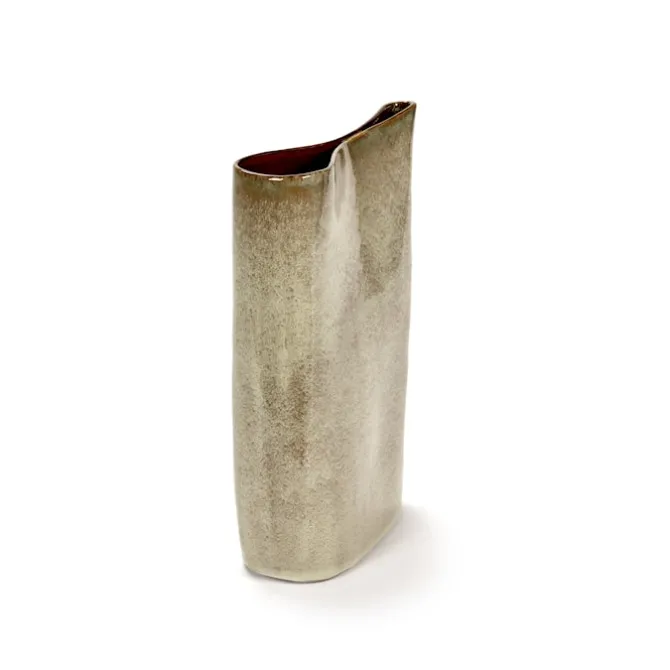 Terres De Reves Vase High Misty Grey Rusty