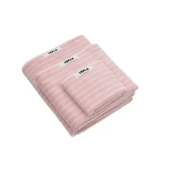 Terry håndkle shaded pink stripes
