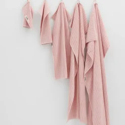 Terry håndkle shaded pink stripes