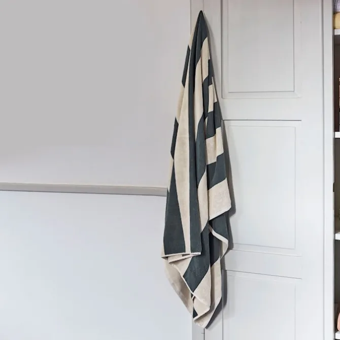 Terry Stripe badehåndkle 100 x 150 cm