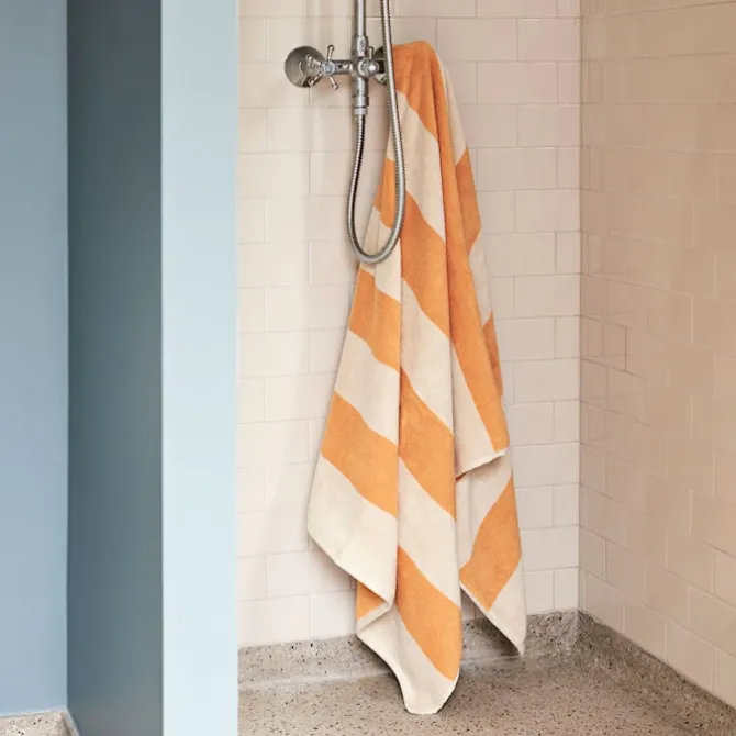 Terry Stripe badehåndkle 100 x 150 cm