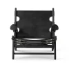 The Hunting Chair lenestol svartlakkert eik