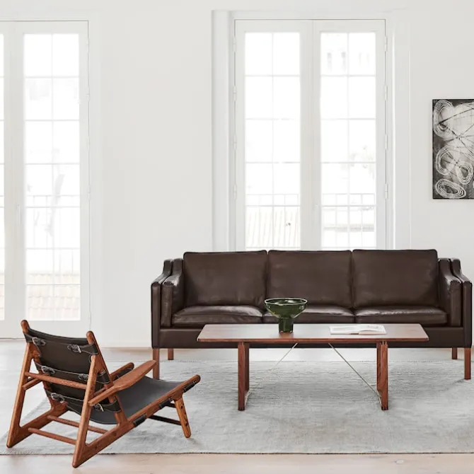 The Hunting Chair lenestol svartlakkert eik