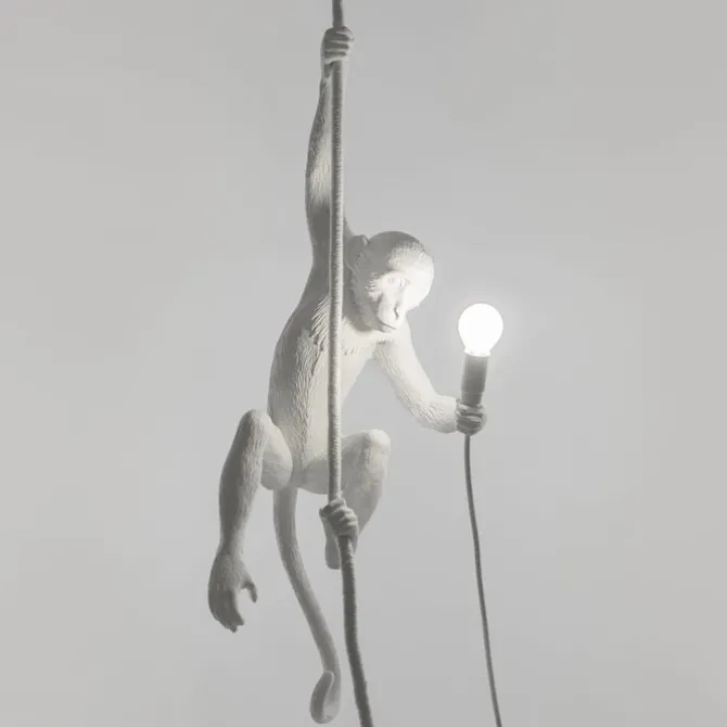 The Monkey Lamp Ceiling - Hvit