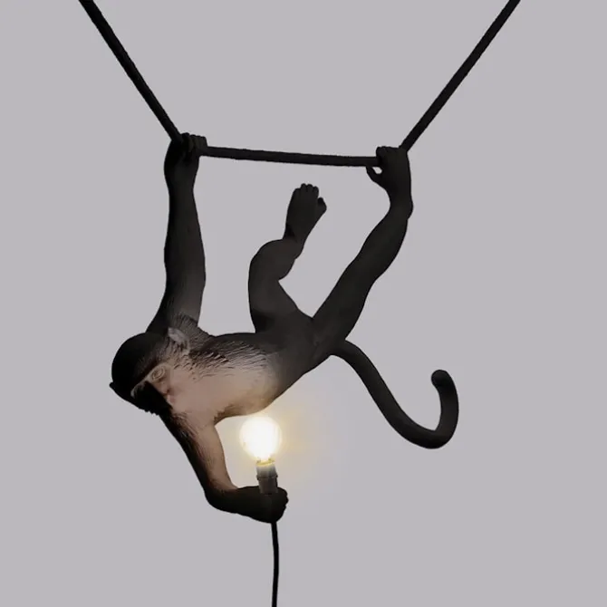 The Monkey Lamp Outdoor Swing, Black
