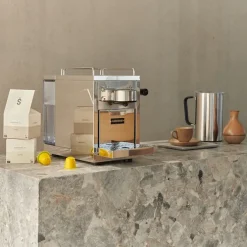 The Original Espresso Capsule Machine Rustfritt Stål + Milk Frother