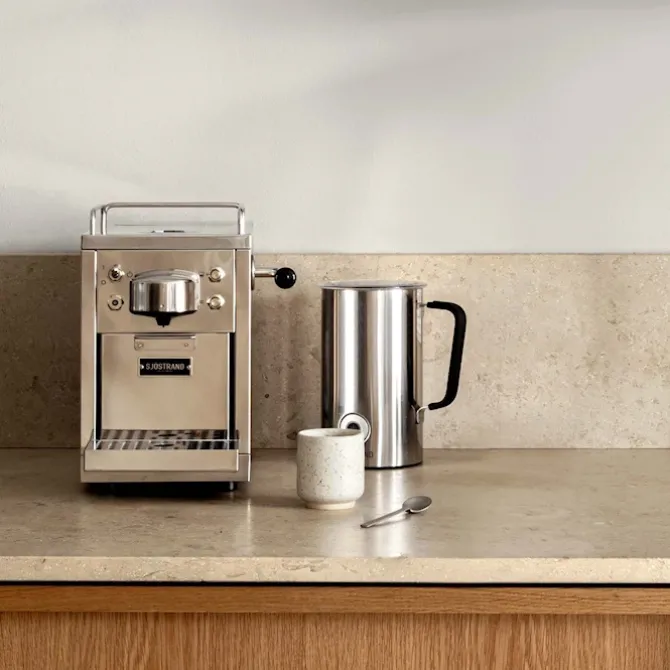 The Original Espresso Capsule Machine Rustfritt Stål + Milk Frother