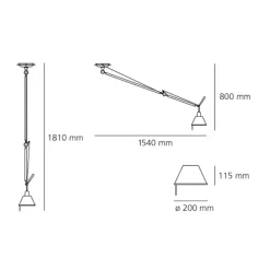 Tolomeo Decentrata Aluminium