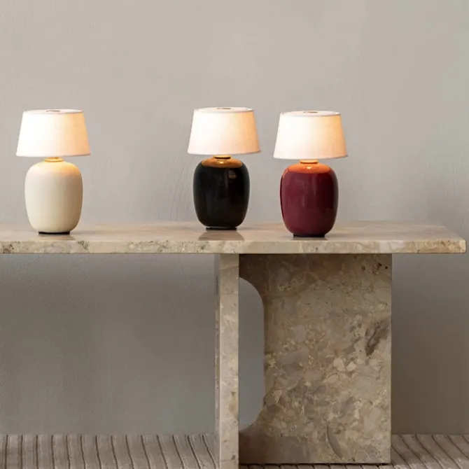 Torso bærbar bordlampe