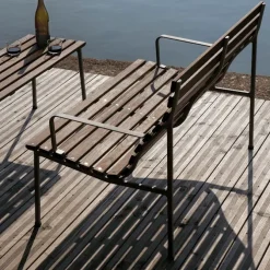 Traverse loungebenk med armlener