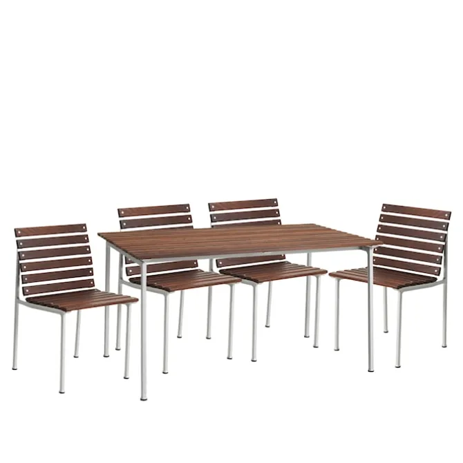 Traverse spisegruppe med bord 140cm & 4 stoler