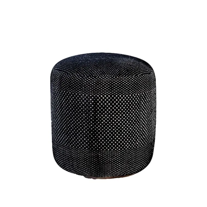 Tres Outdoor Pouf Black