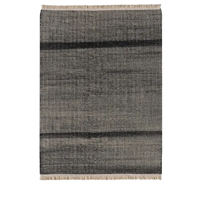 Tres Outdoor Texture Black Rug