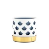 Trio Flower Pot Drop - Hvit