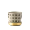 Trio Flower Pot Square - Beige