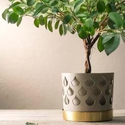 Trio Flower Pot Square - Beige