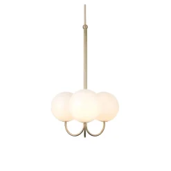 Triple Angle Pendant Satin Brass
