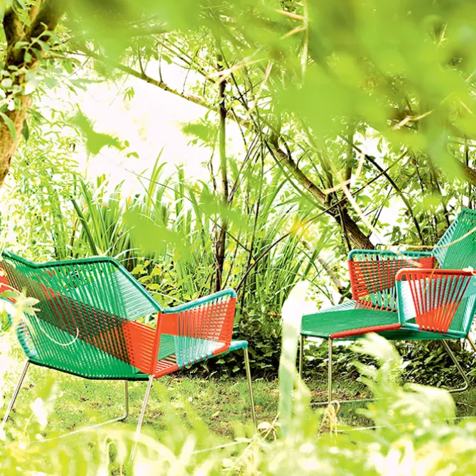Tropicalia Armchair Varnished With Arms