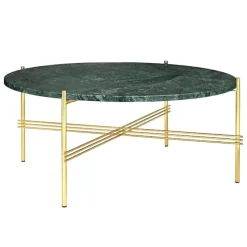 TS salongbord Ø80 cm messing