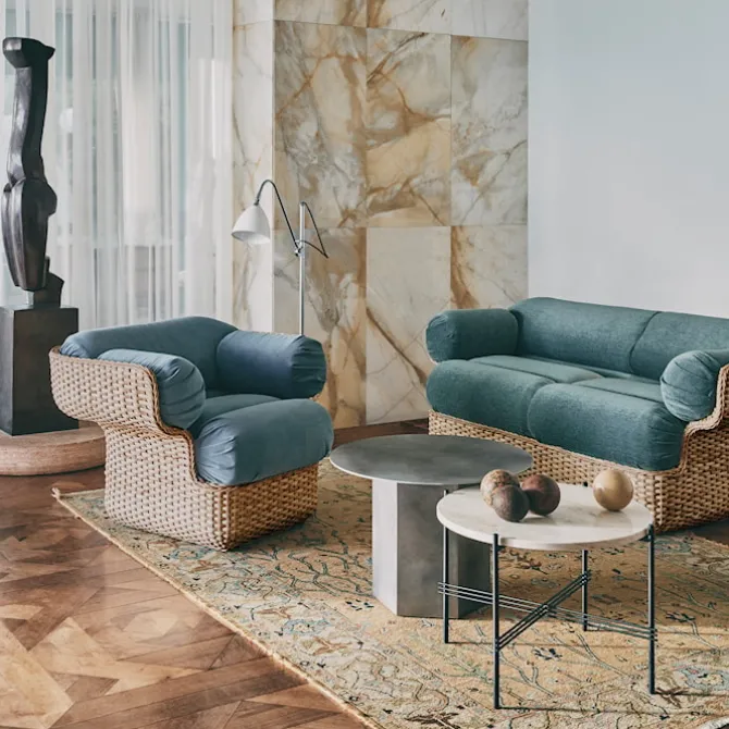 TS salongbord Ø55 cm svart