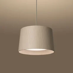 Twiggy Wood Pendant Greige