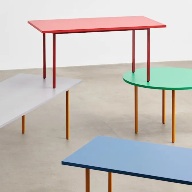 Two-Colour spisebord Ø105 cm