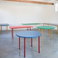 Two-Colour spisebord Ø105 cm