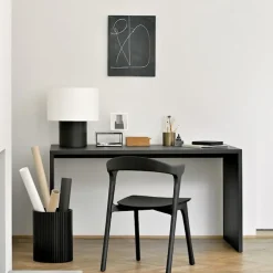 U Desk Black Oak