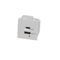 USB Module USB A + C Quickcharge 45 mm