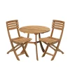Vendia spisegruppe med bord Ø75cm & 2 stoler