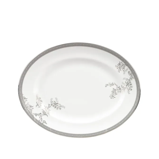 Vera Wang Lace Platinum Oval Dish