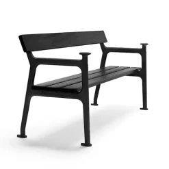 Vilamoura Sofa Svartlakkert Mahogni