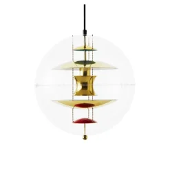 VP Globe Brass Pendant