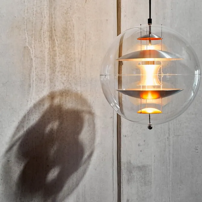 VP Globe Brushed Alu Pendant