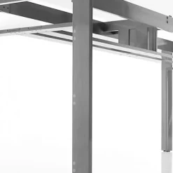 W01 Doge Polished Aluminium Smoked Anthracite Glass