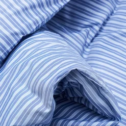 Wall Street Duvet Cover Oxford Stripe Medium Blue