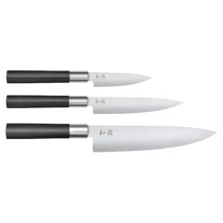 Wasabi Knivsett - Brukskniv 10 cm, Brukskniv 15 cm & Kokkekniv 20 cm
