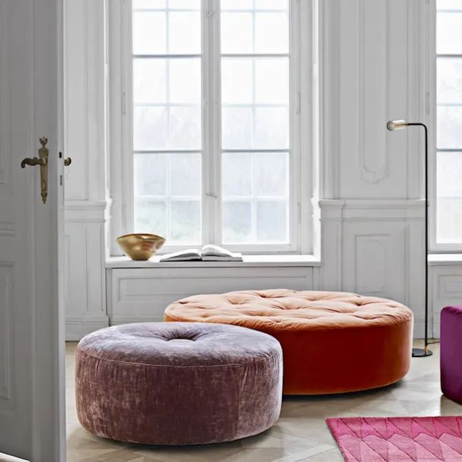 Wheel puff med flere knapper Ø 80 cm