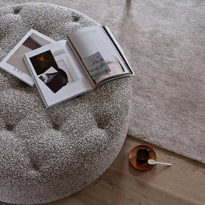 Wheel puff med flere knapper Ø 80 cm