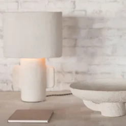 White Earth Table Lamp