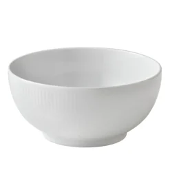 White Fluted Bolle 1,1 L / 18 cm