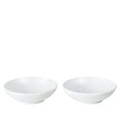 White Fluted Dipskål 9 cl 2 stk