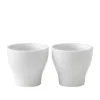 White Fluted Eggeglass 2 stk