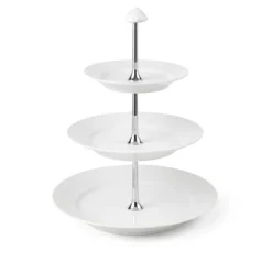 White Fluted Fat 3 Etasjer