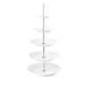 White Fluted Fat 5 Etasjer